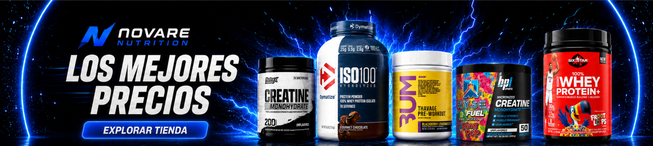 Los mejores precios en suplementos deportivos Novare Nutrition